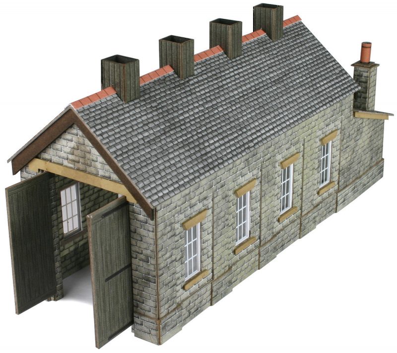 PN932 Single track engine shed - stone